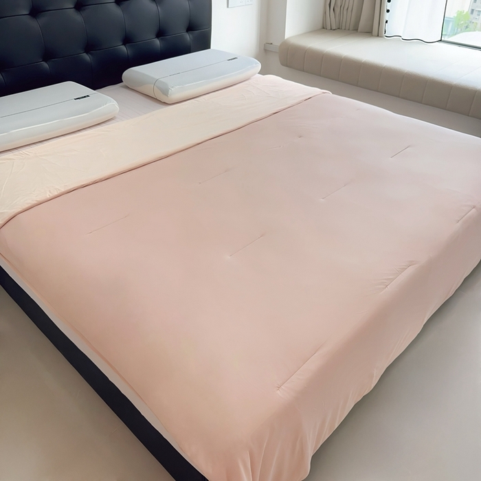 91家纺网 家纺一手货源 找家纺 兜米家居 2025新款亚朵同款夏季双感深睡被夏被夏凉被pro2.0 粉色