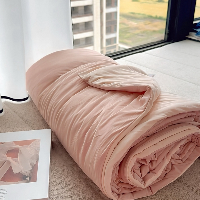 91家纺网 家纺一手货源 找家纺 兜米家居 2025新款亚朵同款夏季双感深睡被夏被夏凉被pro2.0 粉色