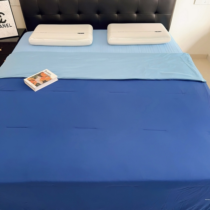 91家纺网 家纺一手货源 找家纺 兜米家居 2025新款亚朵同款夏季双感深睡被夏被夏凉被pro2.0 深蓝