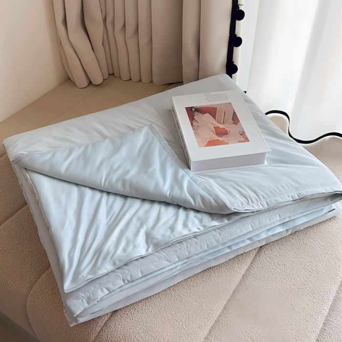 91家纺网 家纺一手货源 找家纺 兜米家居 2025新款亚朵同款夏季双感深睡被夏被夏凉被pro2.0 青灰