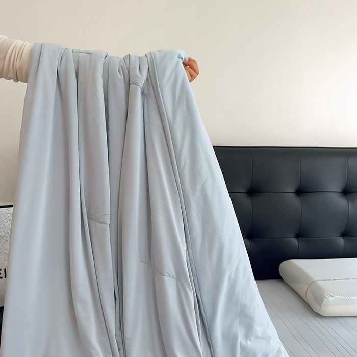 91家纺网 家纺一手货源 找家纺 兜米家居 2025新款亚朵同款夏季双感深睡被夏被夏凉被pro2.0 青灰