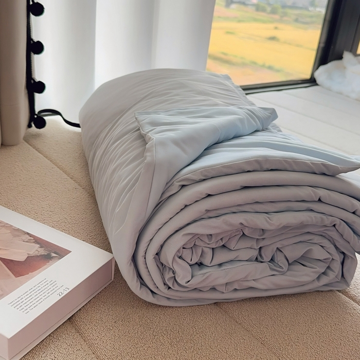 91家纺网 家纺一手货源 找家纺 兜米家居 2025新款亚朵同款夏季双感深睡被夏被夏凉被pro2.0 青灰