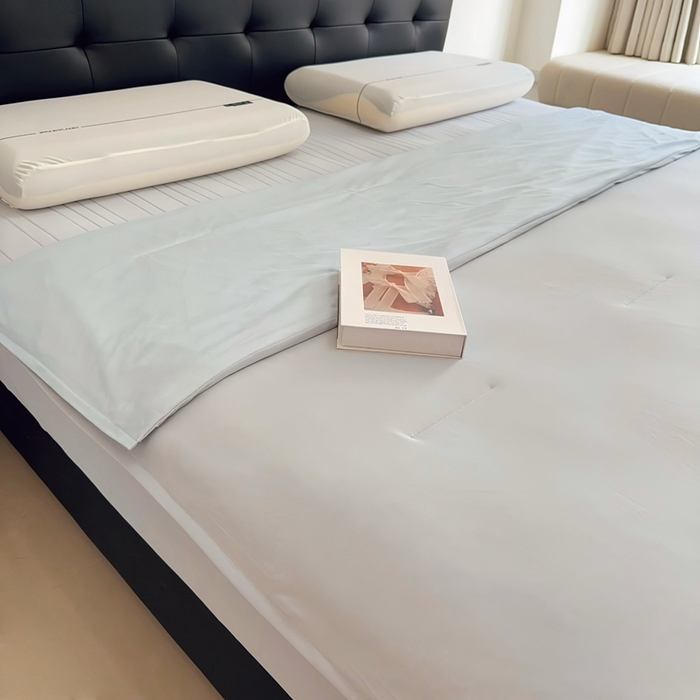 91家纺网 家纺一手货源 找家纺 兜米家居 2025新款亚朵同款夏季双感深睡被夏被夏凉被pro2.0 青灰