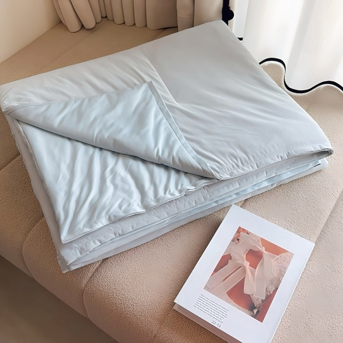 91家纺网 家纺一手货源 找家纺 兜米家居 2025新款亚朵同款夏季双感深睡被夏被夏凉被pro2.0 青灰