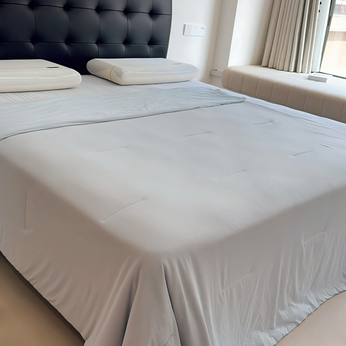 91家纺网 家纺一手货源 找家纺 兜米家居 2025新款亚朵同款夏季双感深睡被夏被夏凉被pro2.0 青灰