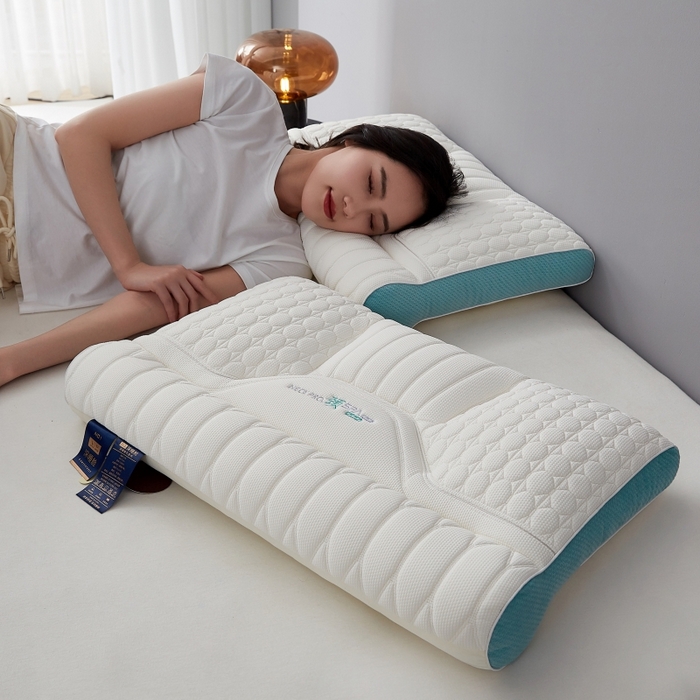 91家纺网 家纺一手货源 找家纺 （总）缔莱（十三铭）被业 2025新款护颈枕头枕芯深睡眠SPA天然乳胶抗菌防螨酒店同款