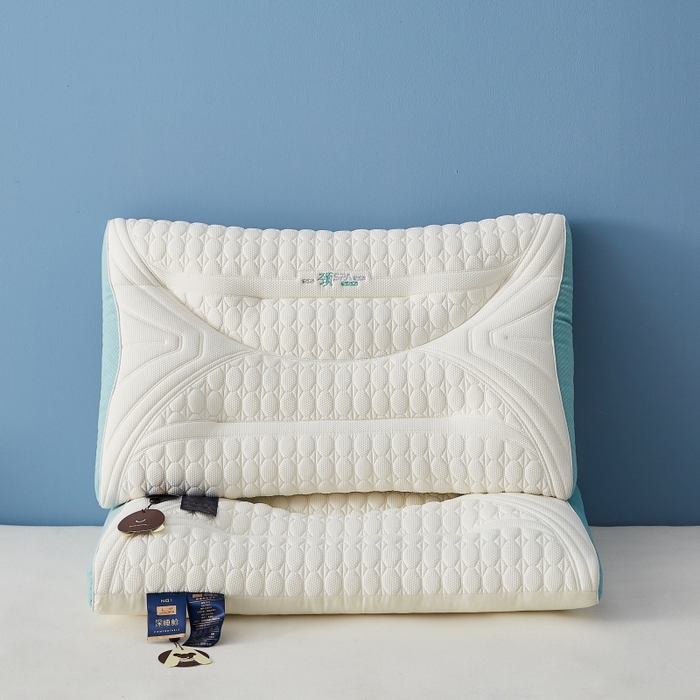 91家纺网 家纺一手货源 找家纺 （总）缔莱（十三铭）被业 2025新款护颈枕头枕芯深睡眠SPA天然乳胶抗菌防螨酒店同款