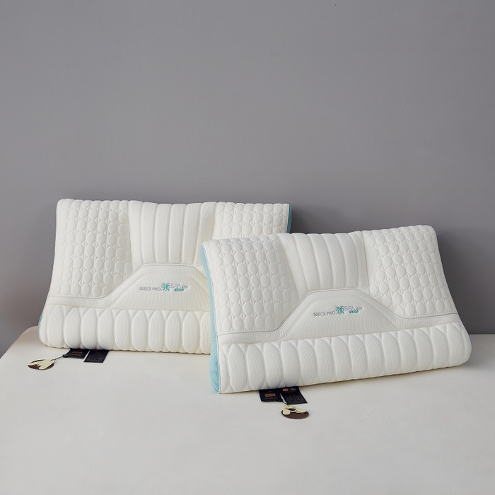 91家纺网 家纺一手货源 找家纺 缔莱（十三铭）被业 2025新款护颈枕头枕芯深睡眠SPA天然乳胶抗菌防螨酒店同款 款式一 48*74cm/只