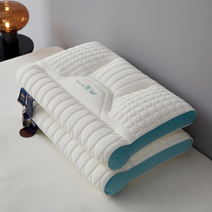 91家纺网 家纺一手货源 找家纺 缔莱（十三铭）被业 2025新款护颈枕头枕芯深睡眠SPA天然乳胶抗菌防螨酒店同款 款式一 48*74cm/只