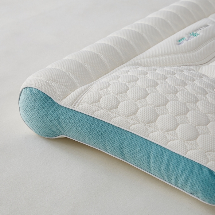 91家纺网 家纺一手货源 找家纺 缔莱（十三铭）被业 2025新款护颈枕头枕芯深睡眠SPA天然乳胶抗菌防螨酒店同款 款式一 48*74cm/只