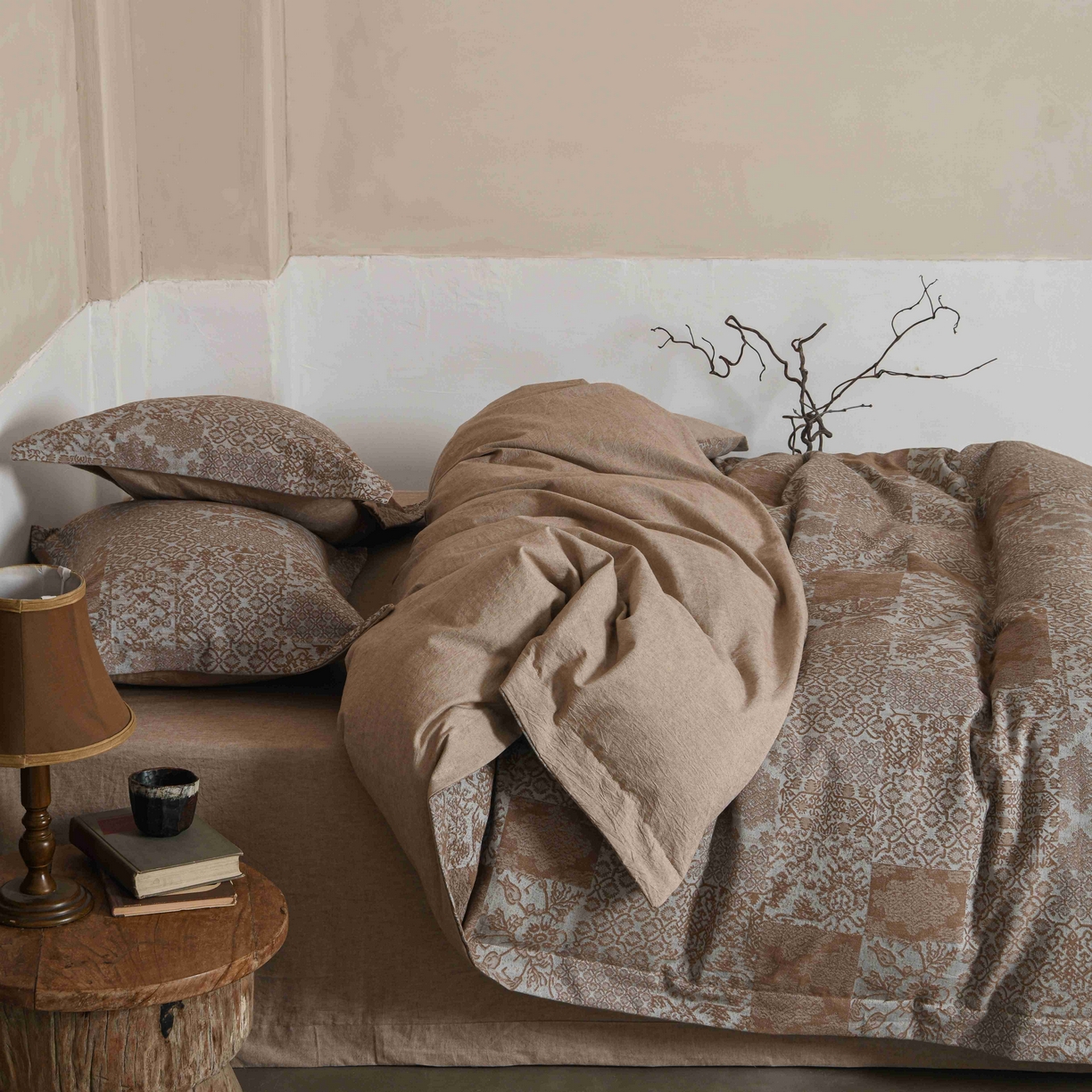 91家纺网 家纺一手货源 找家纺 （总）简家居 2025新款高端轻奢亚麻棉四件套