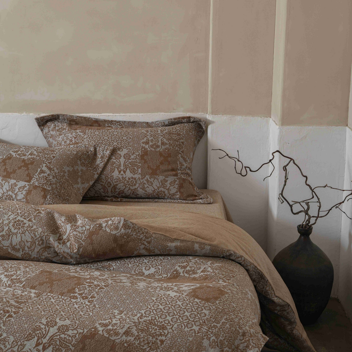 91家纺网 家纺一手货源 找家纺 （总）简家居 2025新款高端轻奢亚麻棉四件套