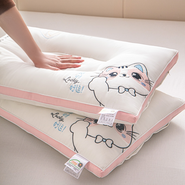 91家纺网 家纺一手货源 找家纺 （总）金牛枕芯 2025新款情侣招财猫护颈枕 枕头枕芯