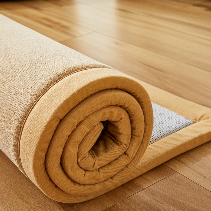 91家纺网 家纺一手货源 找家纺 北辰 2024新款印花绒地垫床边垫床垫褥子打地铺神器客厅地垫可定制 天然棕