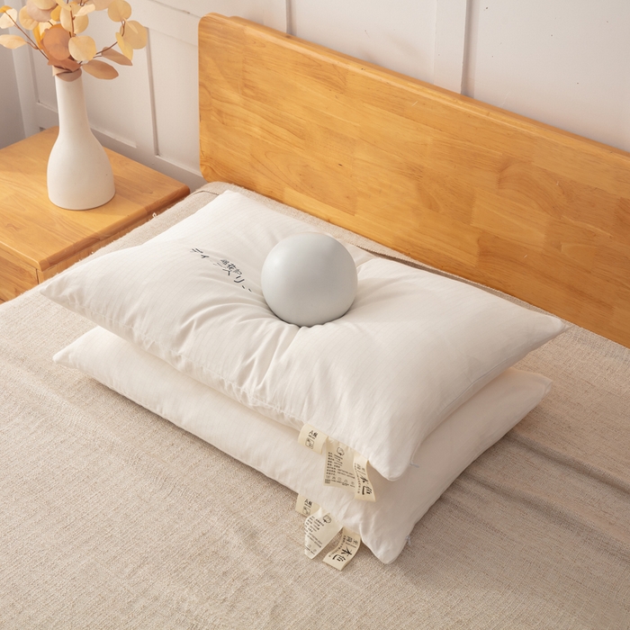 91家纺网 家纺一手货源 找家纺 北辰 2024新款A类全棉华夫格棉花枕 枕头枕芯里外全棉 高枕单只（内胆约2.4斤） 48*74cm