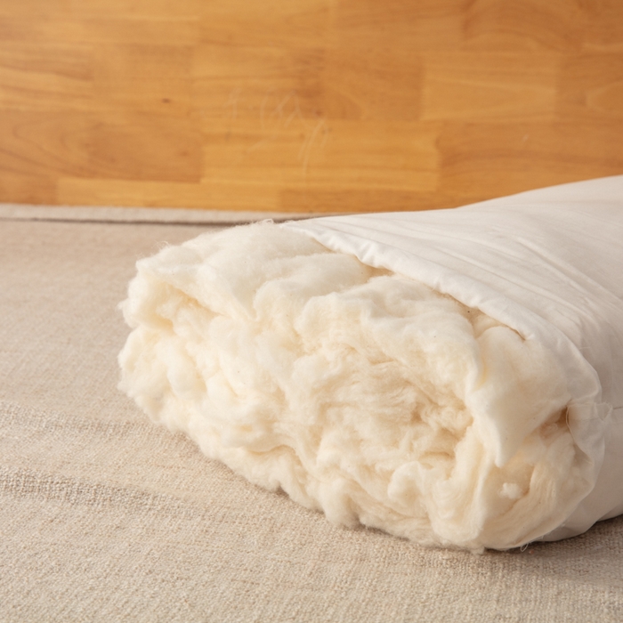 91家纺网 家纺一手货源 找家纺 北辰 2024新款A类全棉华夫格棉花枕 枕头枕芯里外全棉 高枕单只（内胆约2.4斤） 48*74cm