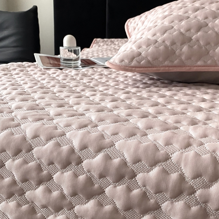 91家纺网 家纺一手货源 找家纺 （总）时亿家居 2025新款复合包边云豆豆床笠款凉席