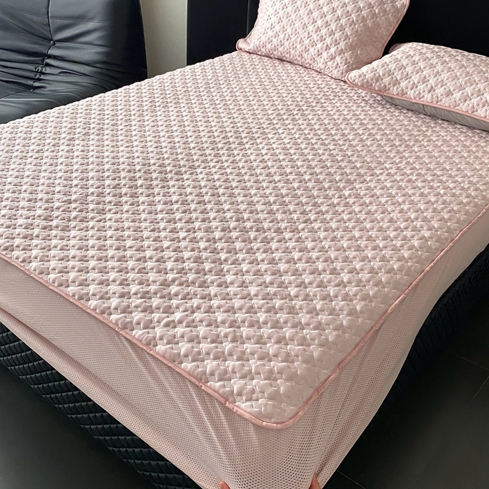 91家纺网 家纺一手货源 找家纺 （总）时亿家居 2025新款复合包边云豆豆床笠款凉席