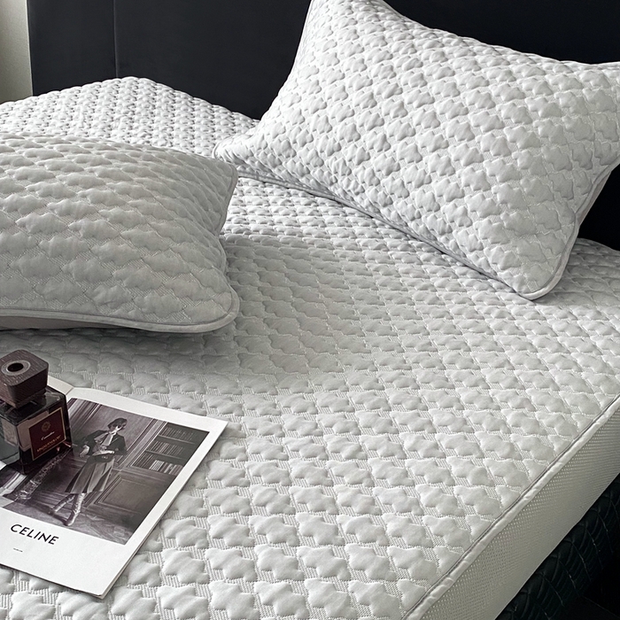 91家纺网 家纺一手货源 找家纺 时亿家居 2025新款复合包边云豆豆床笠款凉席 云豆豆-灰