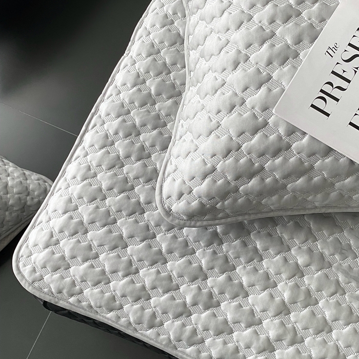 91家纺网 家纺一手货源 找家纺 时亿家居 2025新款复合包边云豆豆床笠款凉席 云豆豆-灰