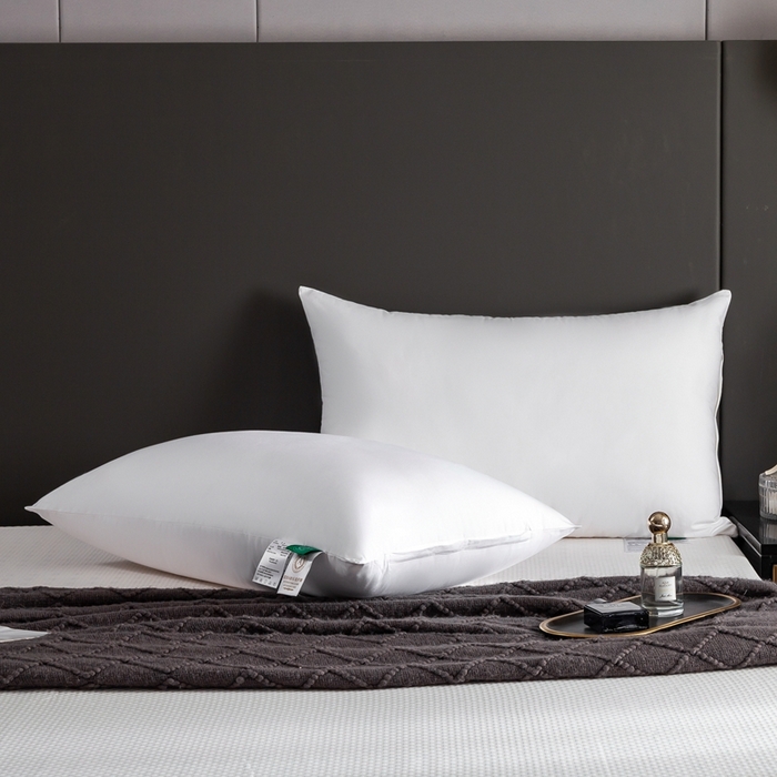 91家纺网 家纺一手货源 找家纺 （总）怡薇格枕芯 2025新款全棉五星级酒店枕头枕芯民宿柔软羽丝绒-单边款