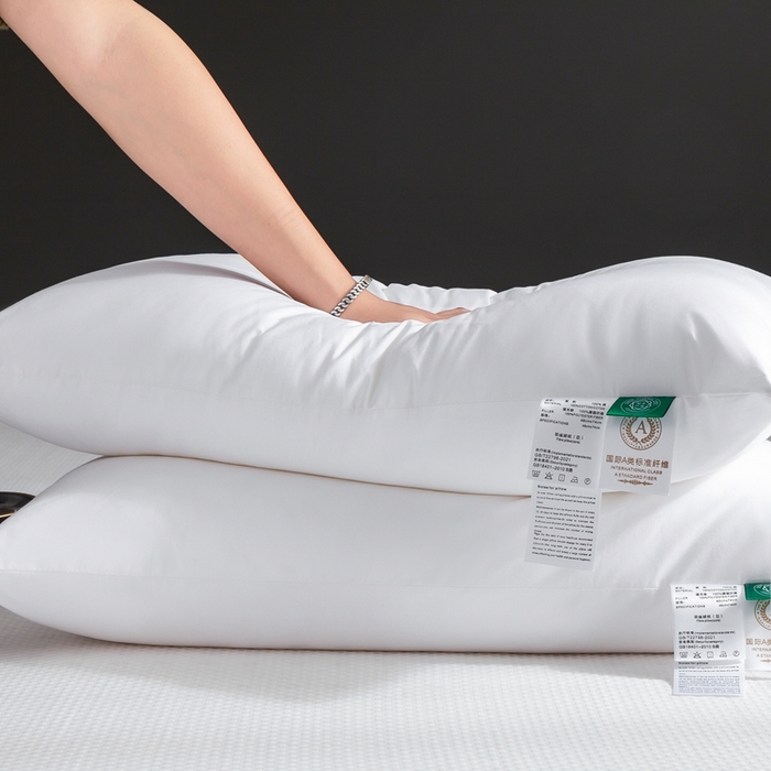 91家纺网 家纺一手货源 找家纺 （总）怡薇格枕芯 2025新款全棉五星级酒店枕头枕芯民宿柔软羽丝绒-单边款