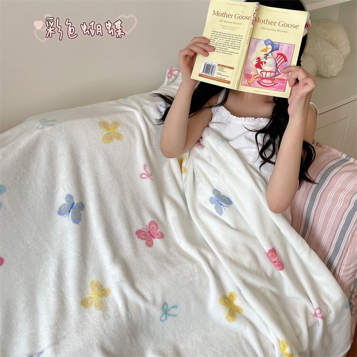 91家纺网 家纺一手货源 找家纺 （总）顾里家纺 2025新款ins少女奶油治愈双面牛奶绒毯