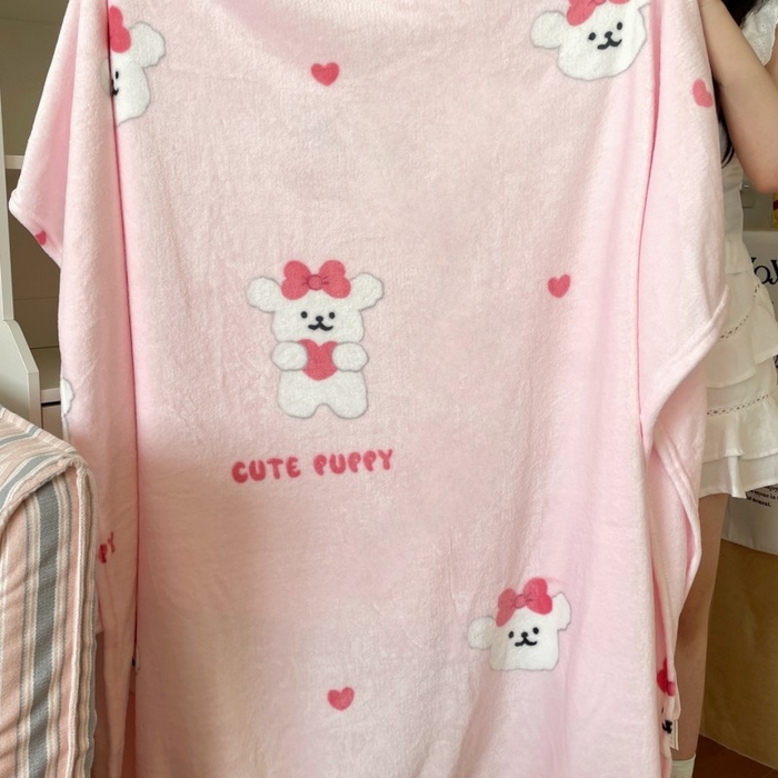 91家纺网 家纺一手货源 找家纺 （总）顾里家纺 2025新款ins少女奶油治愈双面牛奶绒毯