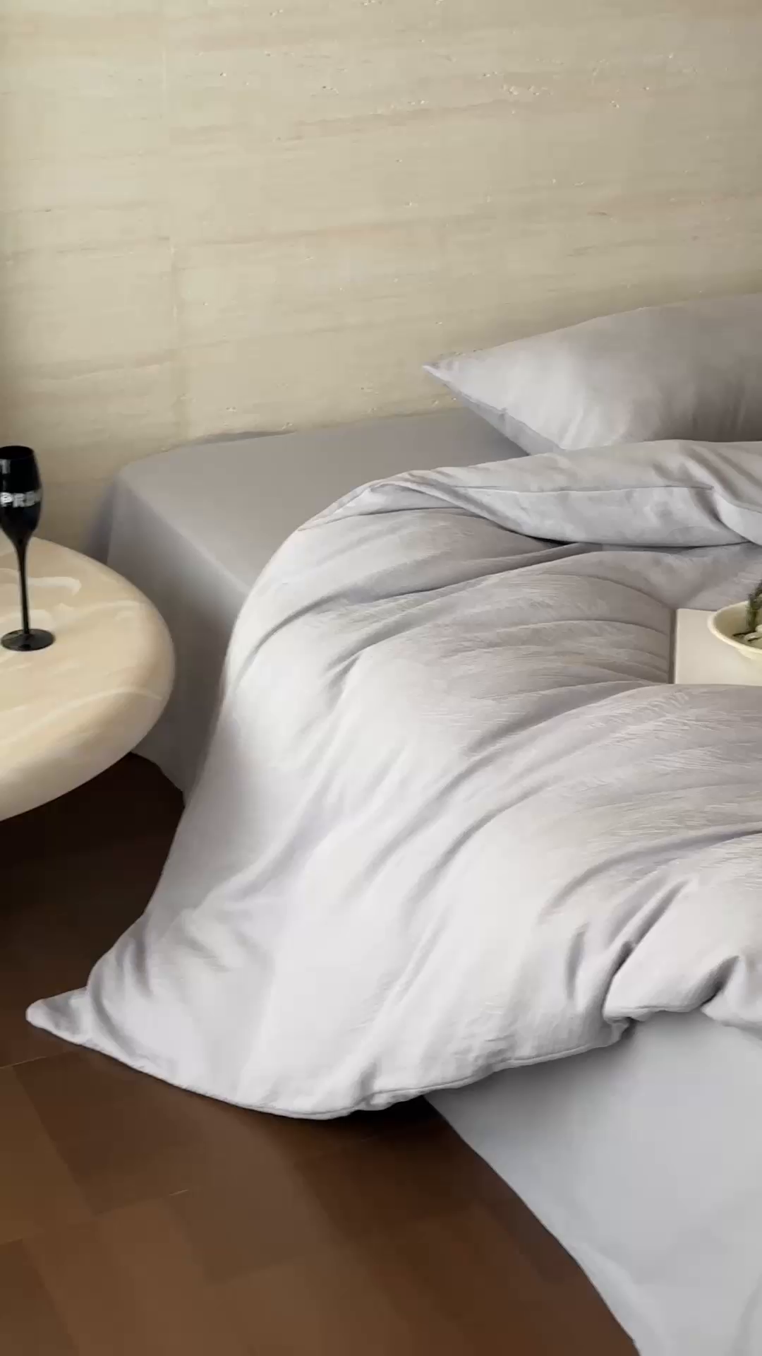 91家纺网 家纺一手货源 找家纺 梦享生活家居 2025新款全棉纯棉三层肌理提花四件套-素写系列（会员减10） 素写-银灰