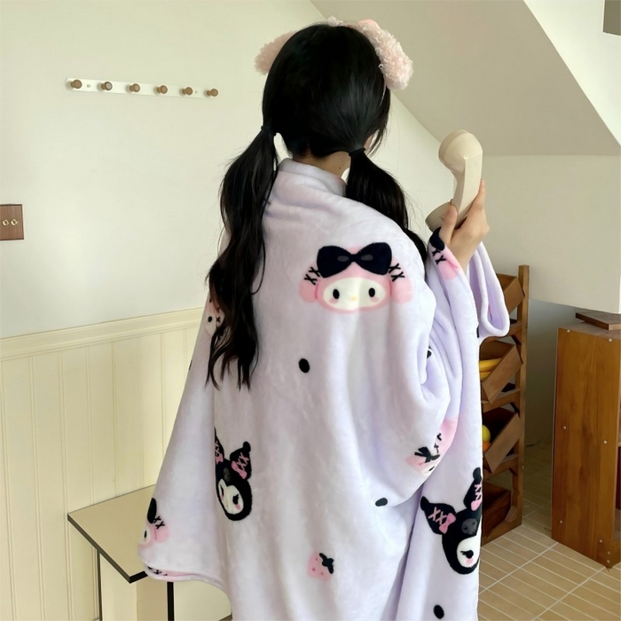 91家纺网 家纺一手货源 找家纺 顾里家纺 2025新款ins少女奶油治愈双面牛奶绒毯 甜酷仔