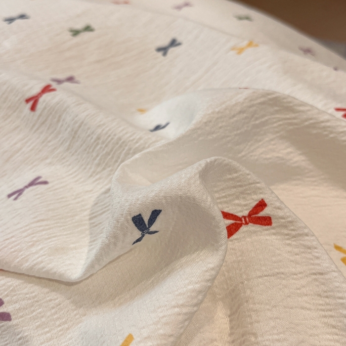 91家纺网 家纺一手货源 找家纺 王朝国际 2026爆款皱皱双层纱四件套蝴蝶结