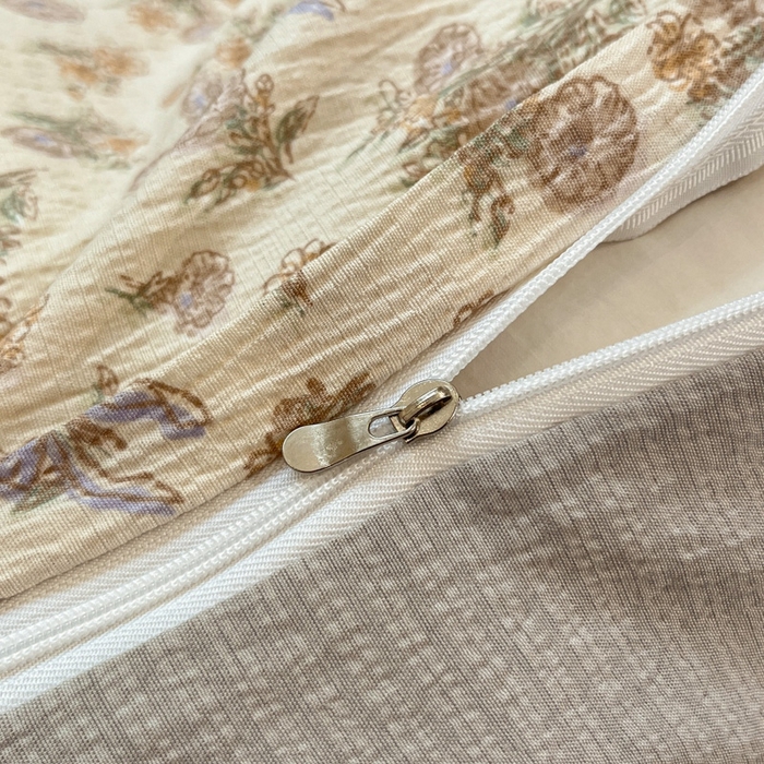 91家纺网 家纺一手货源 找家纺 王朝国际 2026爆款皱皱双层纱四件套夕颜