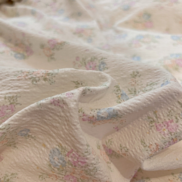 91家纺网 家纺一手货源 找家纺 王朝国际 2026爆款皱皱双层纱四件套玉海棠