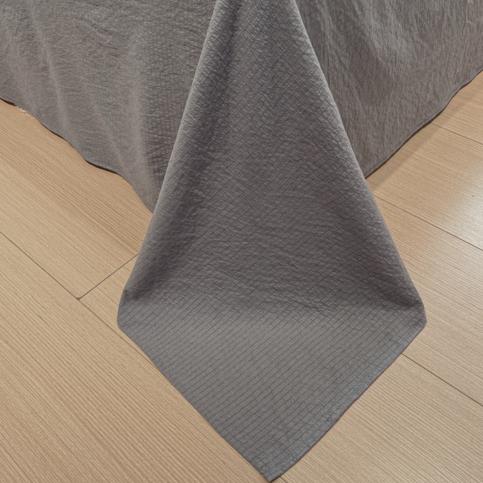 91家纺网 家纺一手货源 找家纺 王朝国际 2026爆款皱皱双层纱四件套紫蔷薇