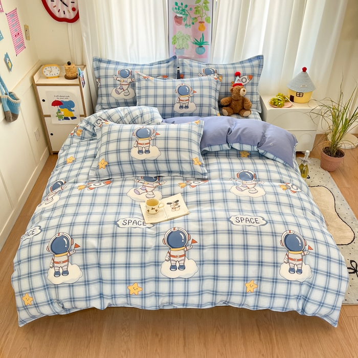 91家纺网 家纺一手货源 找家纺 （总）2025新款全棉印花小清新单品系列-四件套（提供买家秀）