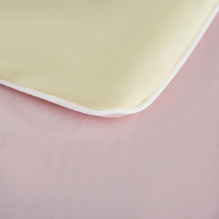 91家纺网 家纺一手货源 找家纺 中国龙家纺 2025新款凉感丝夏凉被 浅粉鹅黄