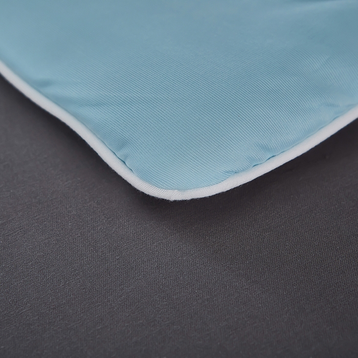 91家纺网 家纺一手货源 找家纺 中国龙家纺 2025新款凉感丝夏凉被 浅灰天兰