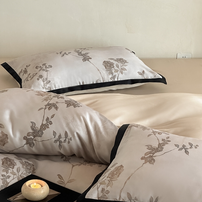 91家纺网 家纺一手货源 找家纺 （总）佳汐蓝家纺 2025 春夏新品60支兰精天丝数码印花四件套-浮生