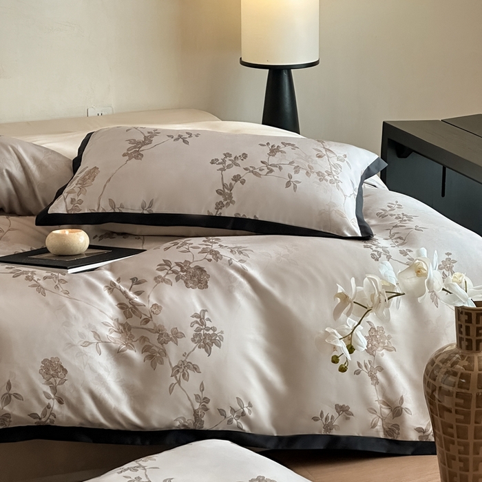 91家纺网 家纺一手货源 找家纺 （总）佳汐蓝家纺 2025 春夏新品60支兰精天丝数码印花四件套-浮生