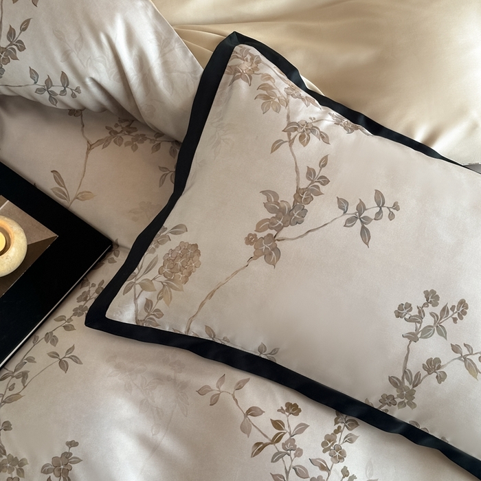 91家纺网 家纺一手货源 找家纺 （总）佳汐蓝家纺 2025 春夏新品60支兰精天丝数码印花四件套-浮生