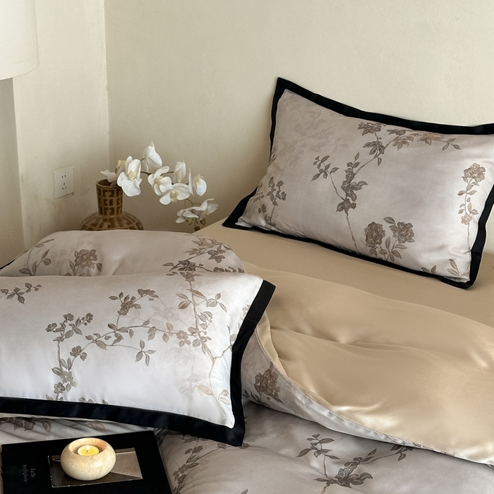 91家纺网 家纺一手货源 找家纺 （总）佳汐蓝家纺 2025 春夏新品60支兰精天丝数码印花四件套-浮生