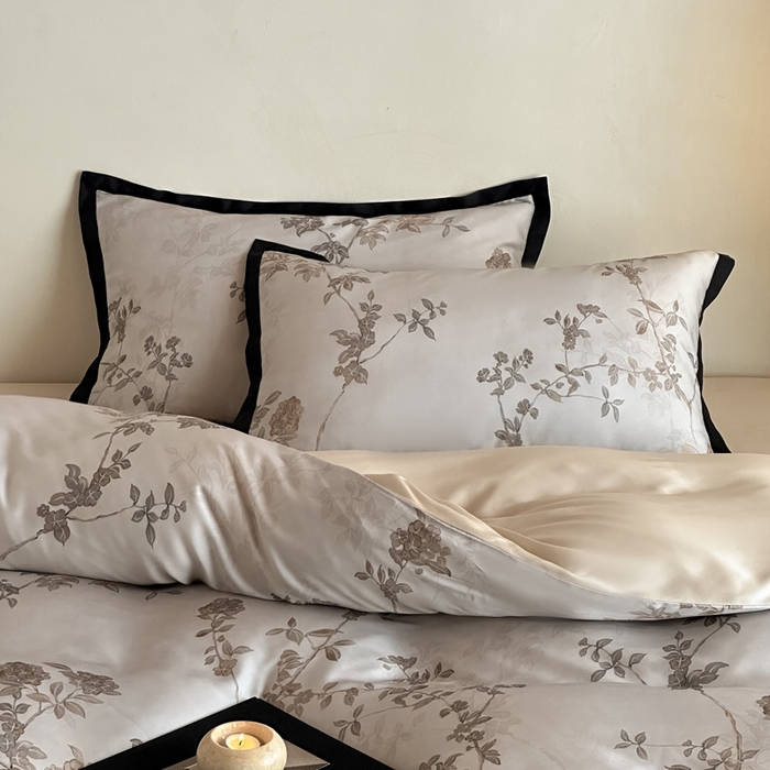 91家纺网 家纺一手货源 找家纺 （总）佳汐蓝家纺 2025 春夏新品60支兰精天丝数码印花四件套-浮生