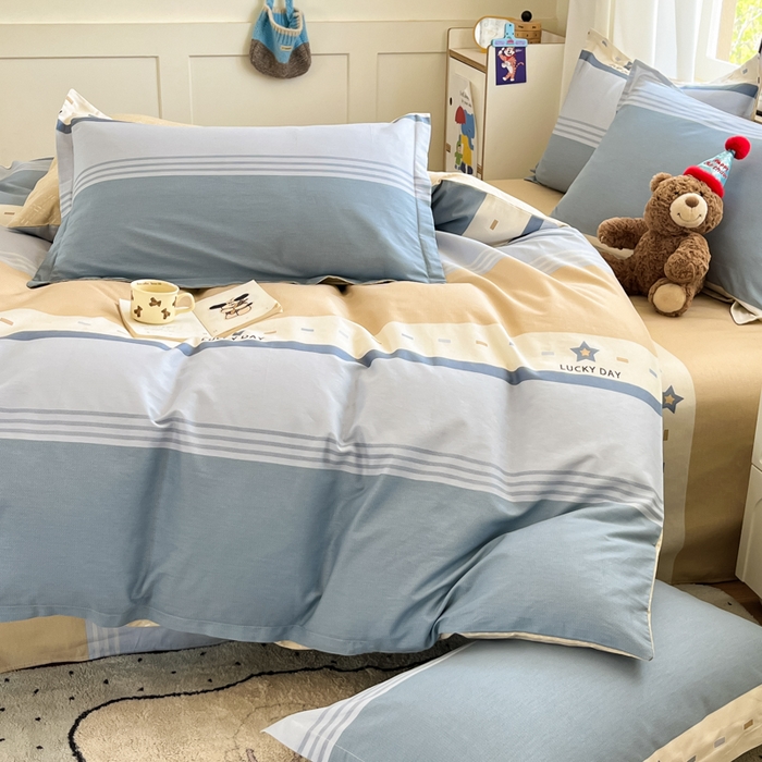 91家纺网 家纺一手货源 找家纺 2025新款全棉印花小清新单品系列-四件套（提供买家秀）华歌尔