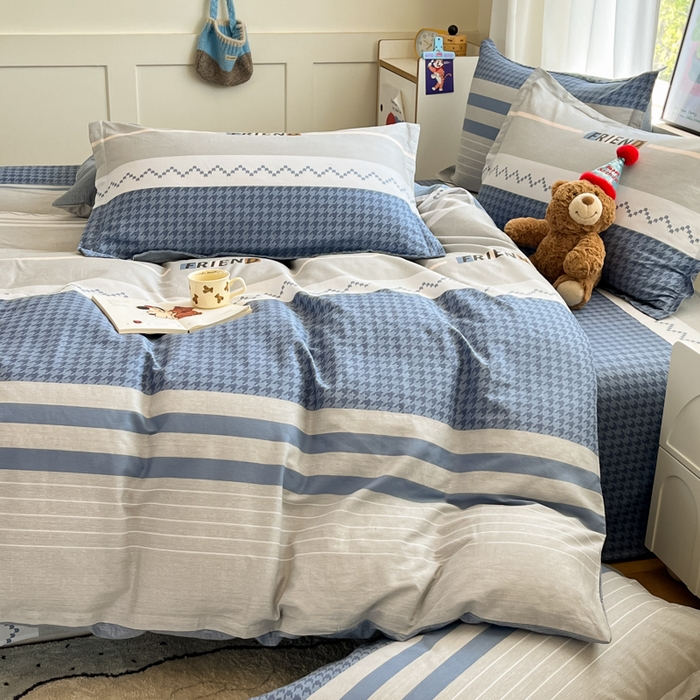 91家纺网 家纺一手货源 找家纺 2025新款全棉印花小清新单品系列-四件套（提供买家秀）帕洛迪