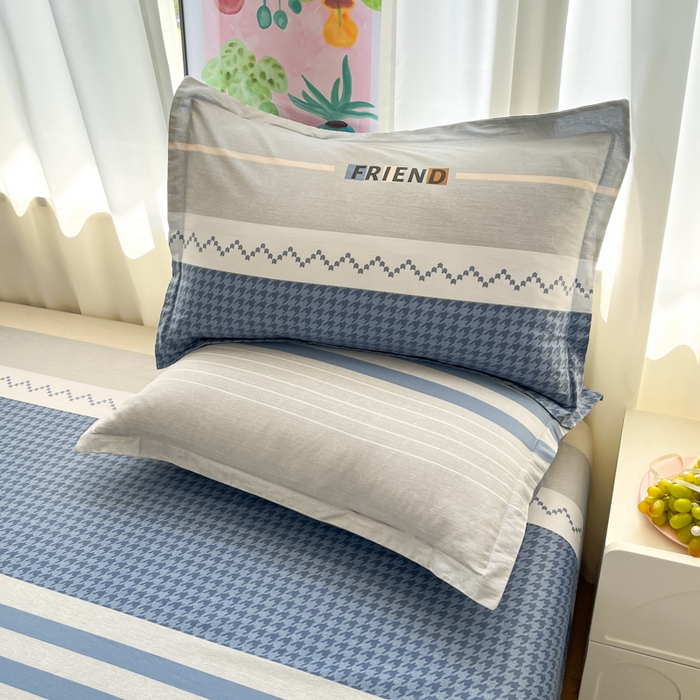 91家纺网 家纺一手货源 找家纺 2025新款全棉印花小清新单品系列-四件套（提供买家秀）帕洛迪