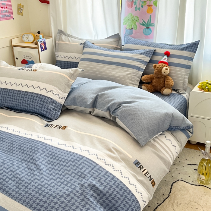 91家纺网 家纺一手货源 找家纺 2025新款全棉印花小清新单品系列-四件套（提供买家秀）帕洛迪