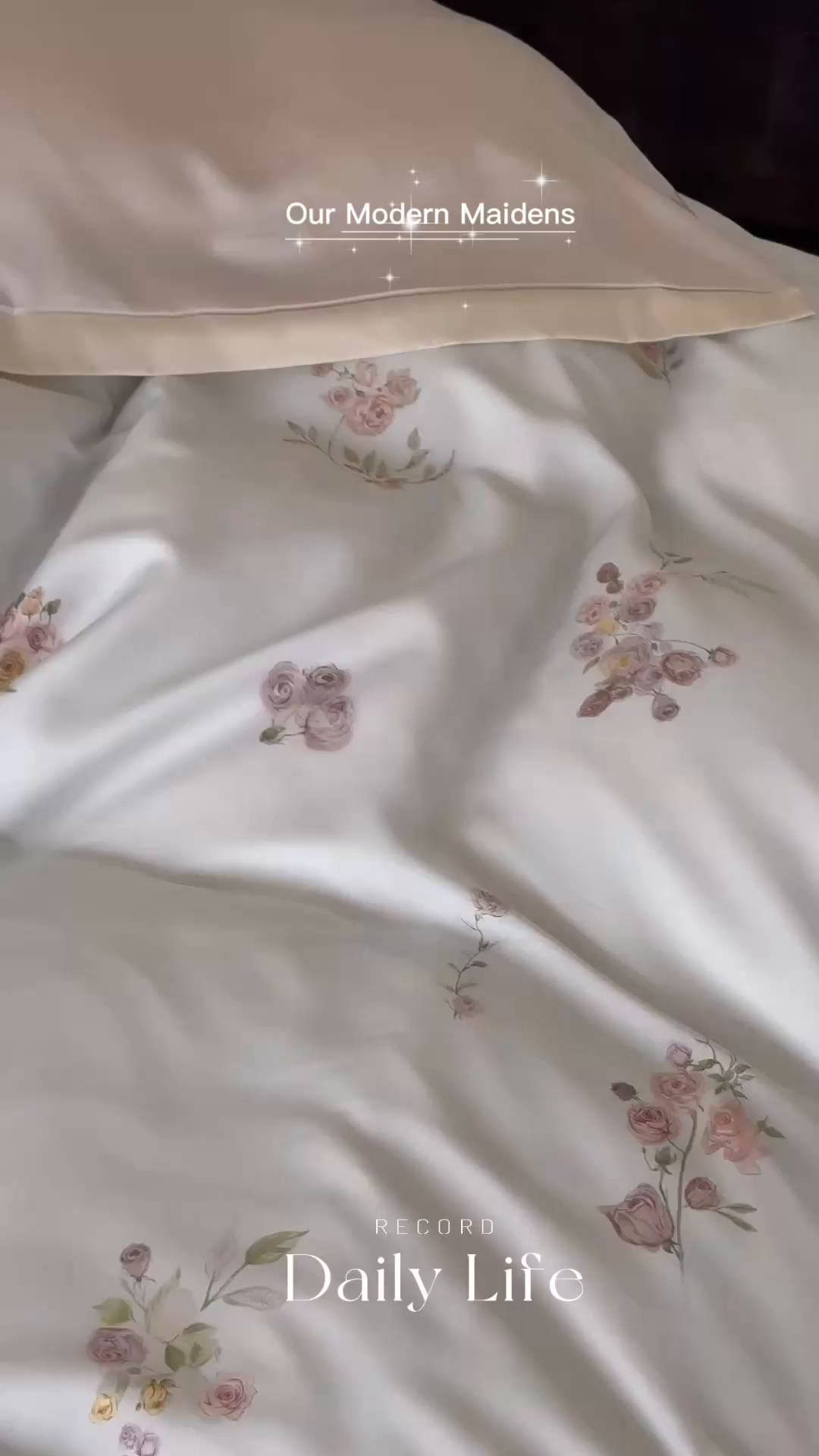 91家纺网 家纺一手货源 找家纺 （总）佳汐蓝家纺 2025 春夏新品60支兰精天丝数码印花四件套-小苍兰花语