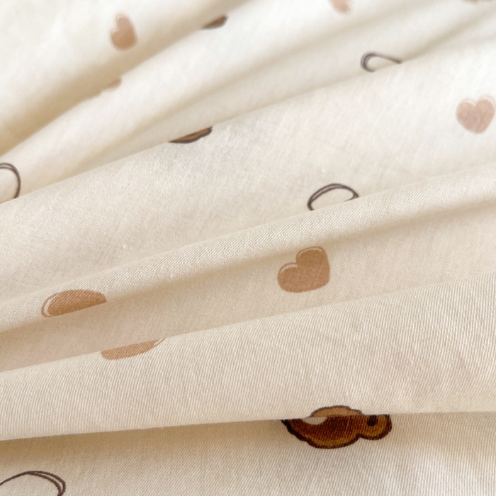 91家纺网 家纺一手货源 找家纺 2025新款全棉印花小清新单品系列-四件套（提供买家秀）小熊联谊