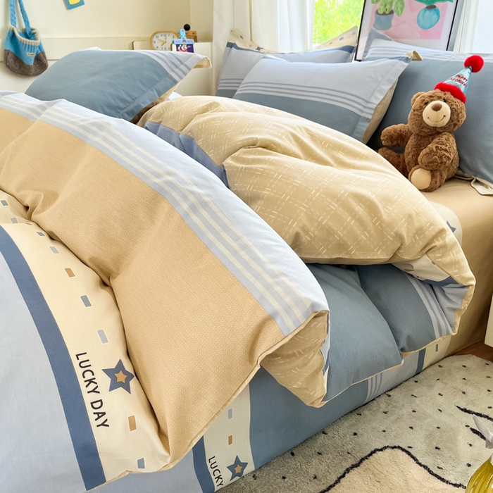 91家纺网 家纺一手货源 找家纺 （总）2025新款全棉印花小清新单品系列-单被套(提供买家秀）