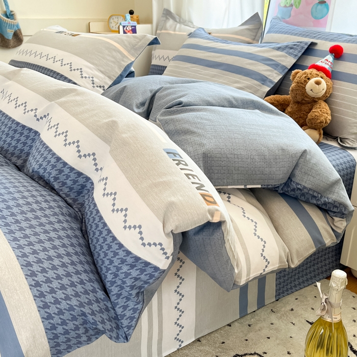 91家纺网 家纺一手货源 找家纺 （总）2025新款全棉印花小清新单品系列-单被套(提供买家秀）